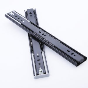 Damping drawer three section slide rail